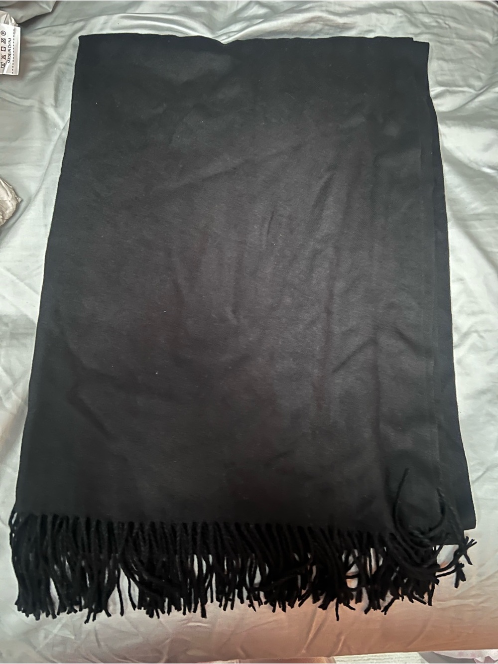 Classic Black Fringe Women's Shawl - super soft!